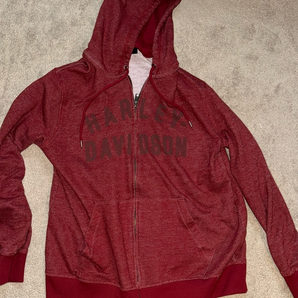 Harley Davidson zip up hoodie jacket